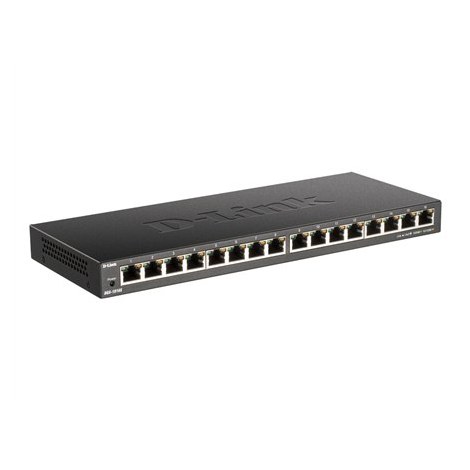 D-Link | 16-Port Gigabit Desktop Switch | DGS-1016S | Unmanaged | Desktop | 10/100 Mbps (RJ-45) ports quantity | 1 Gbps (RJ-45) - 2